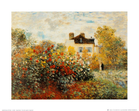 The Artists Garden in Argenteuil - Claude Monet Paintings